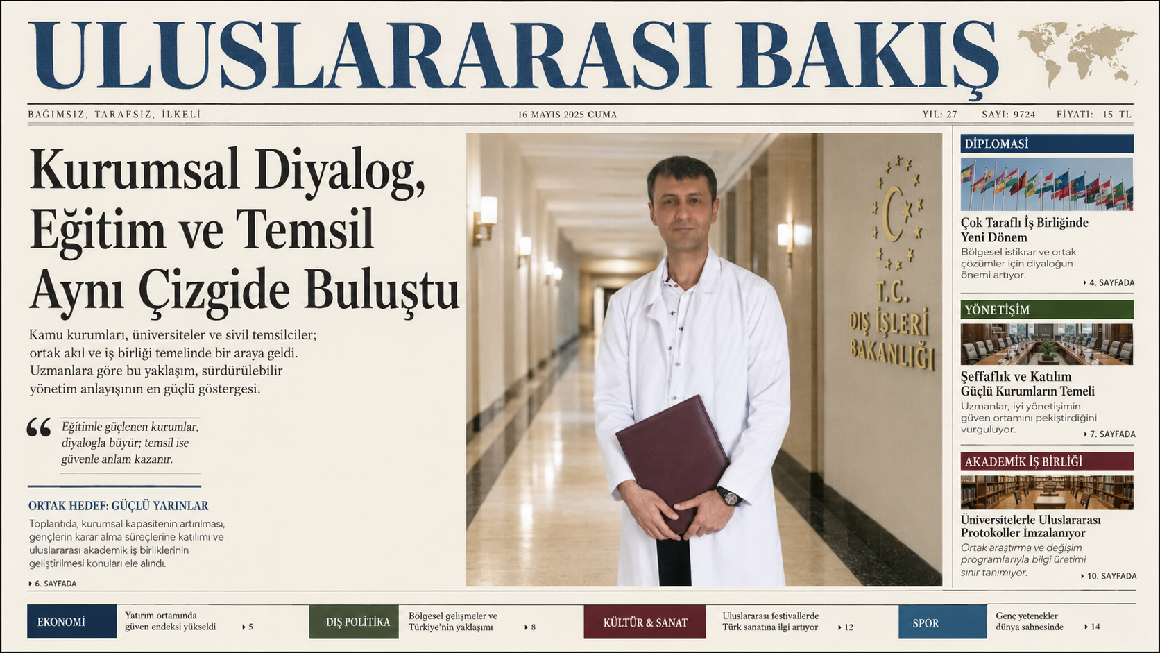 Prof. Dr. Bilal Semih Bozdemir - Uluslararası Bakış: Kurumsal Diyalog, Eğitim ve Temsil Aynı Çizgide Buluştu